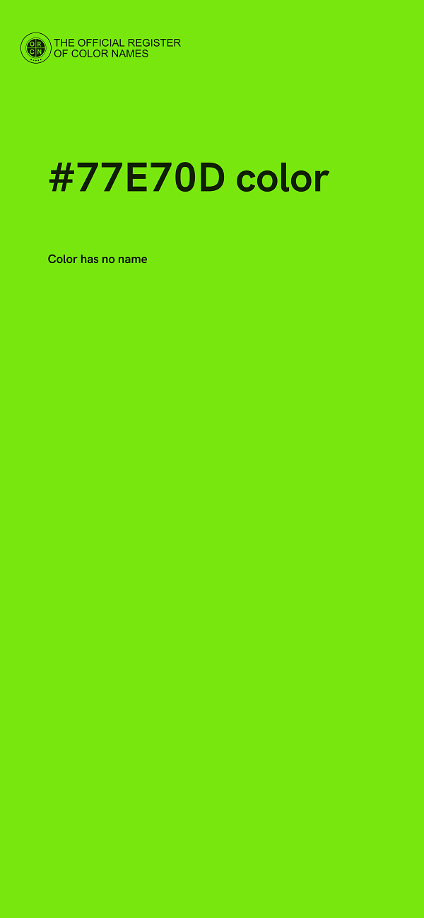#77E70D color image