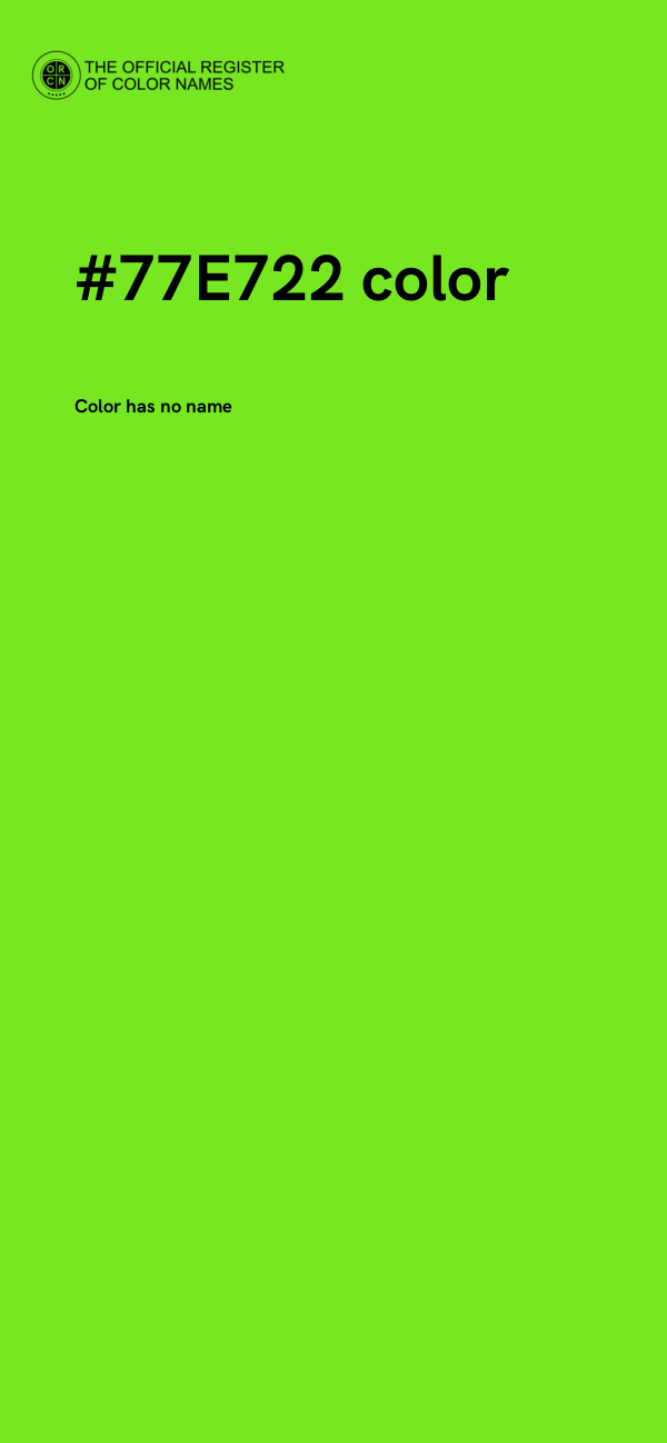 #77E722 color image