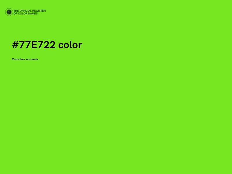 #77E722 color image