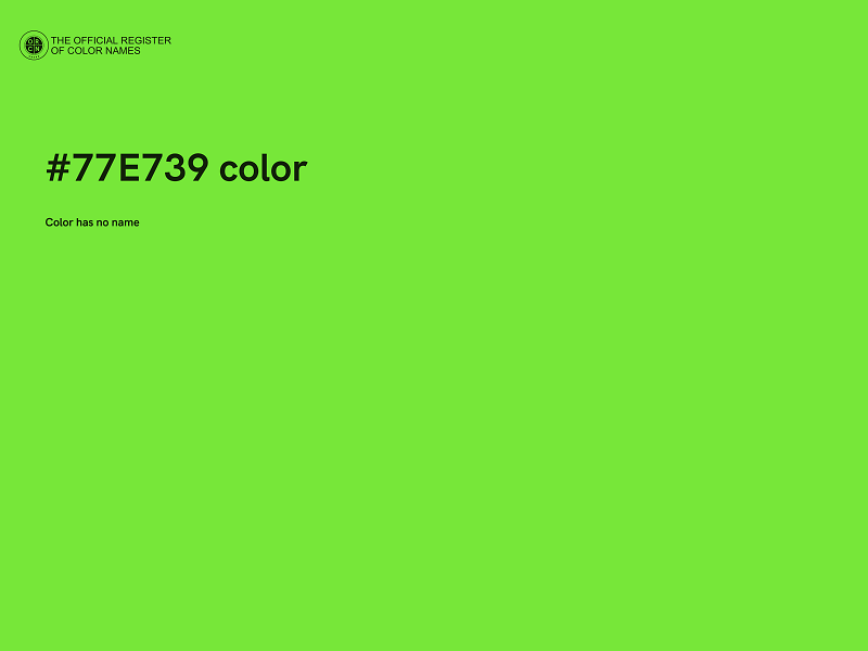 #77E739 color image