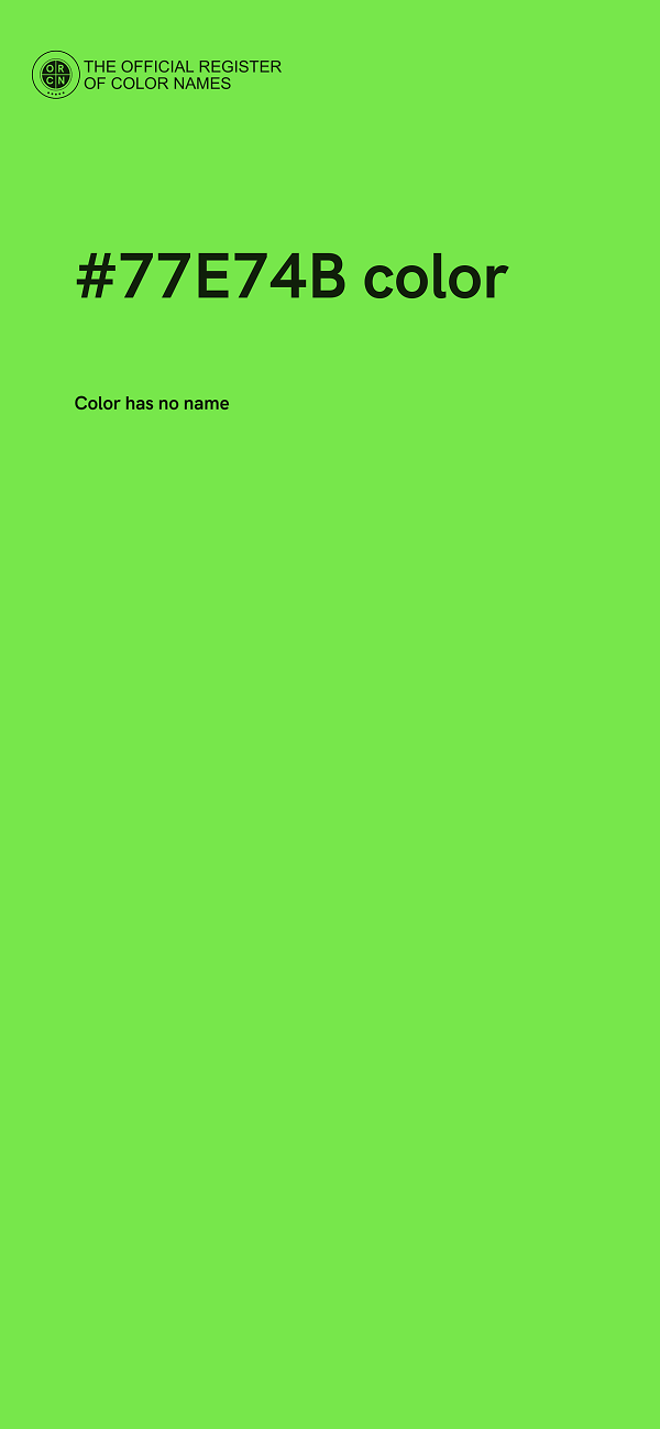 #77E74B color image