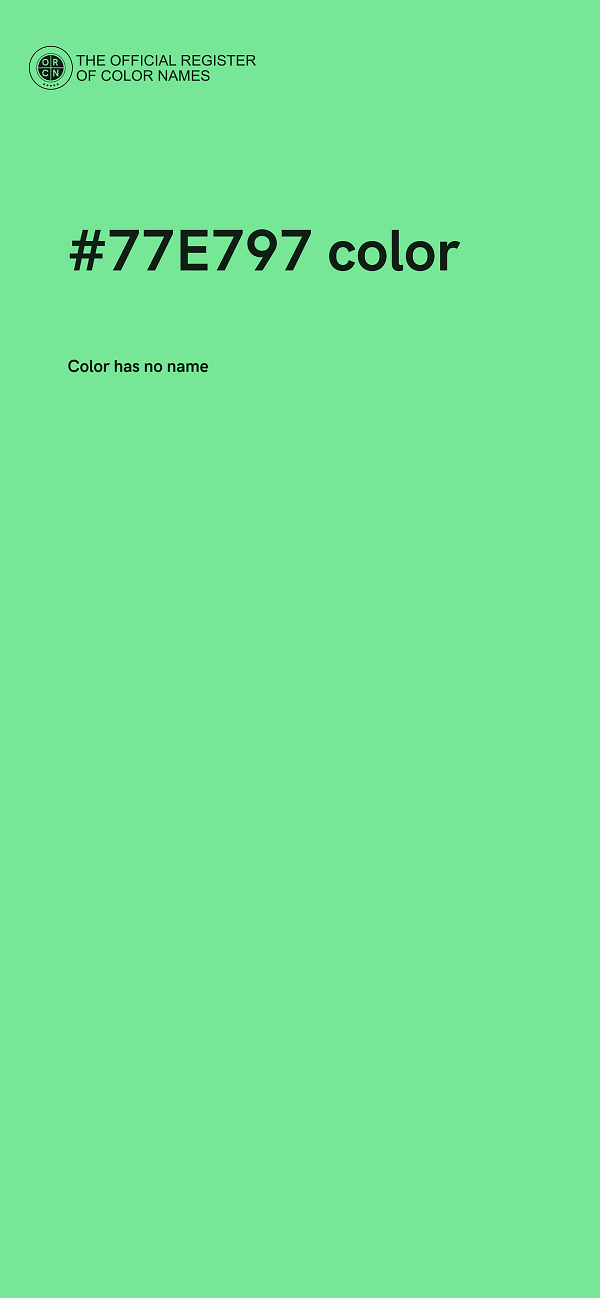#77E797 color image