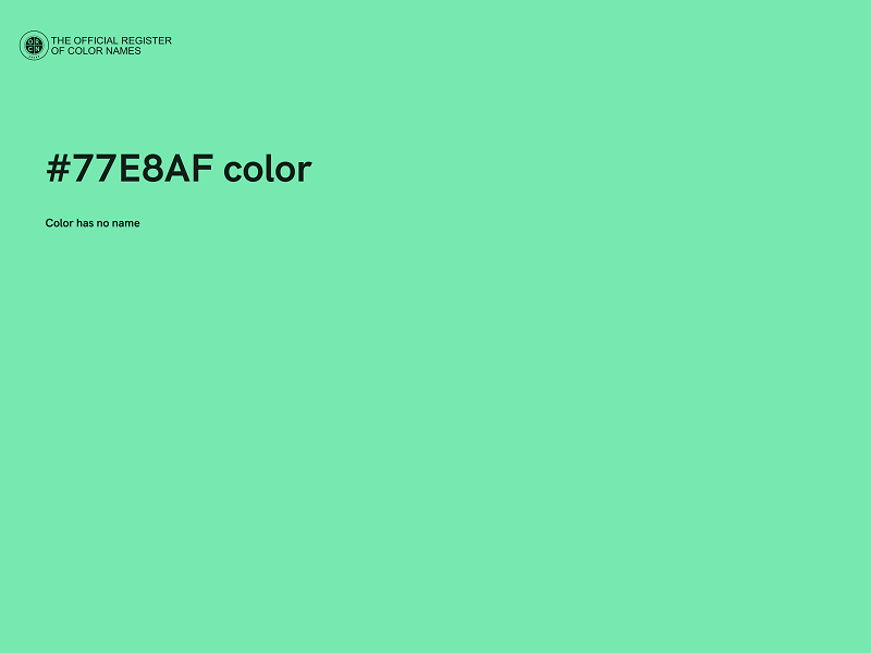 #77E8AF color image
