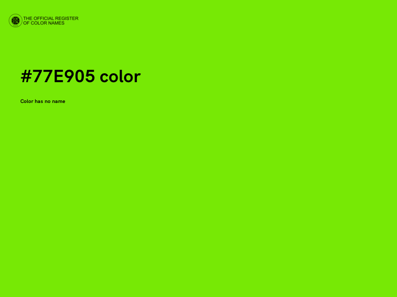 #77E905 color image