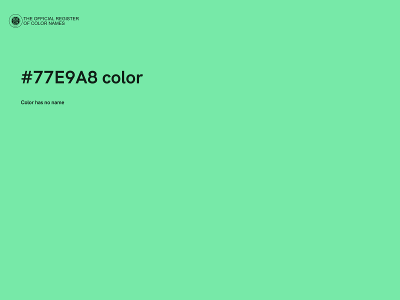 #77E9A8 color image