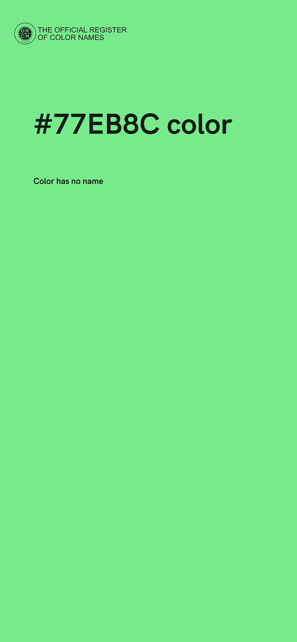 #77EB8C color image