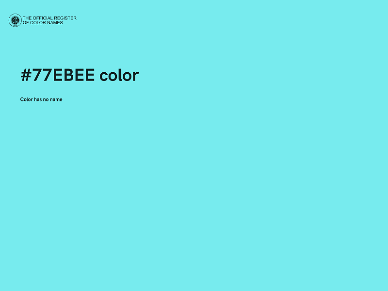 #77EBEE color image