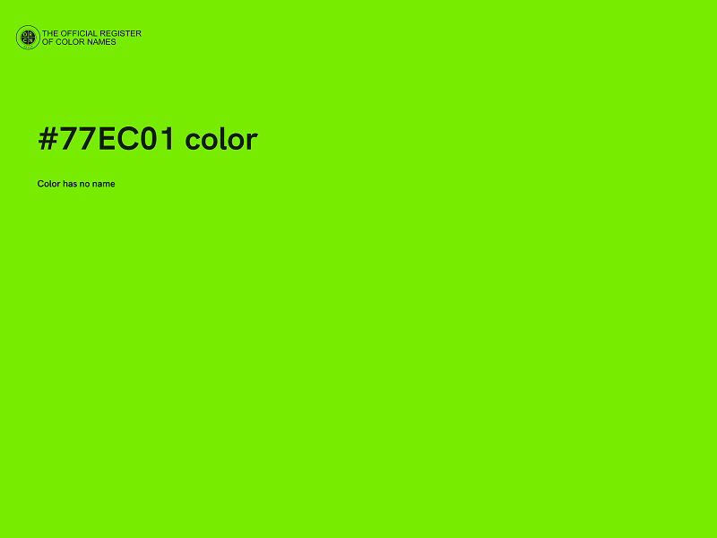 #77EC01 color image