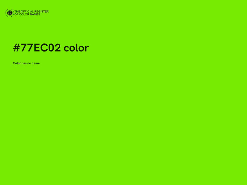 #77EC02 color image