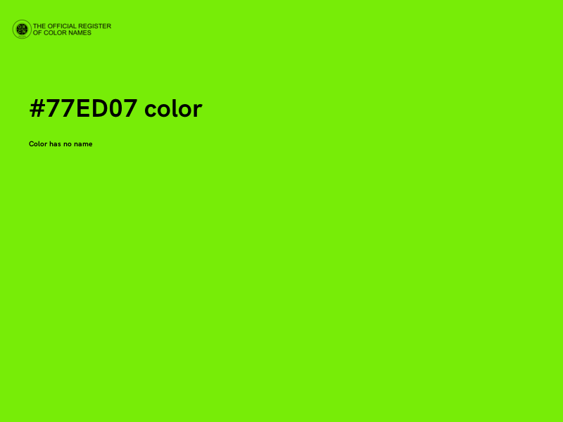 #77ED07 color image