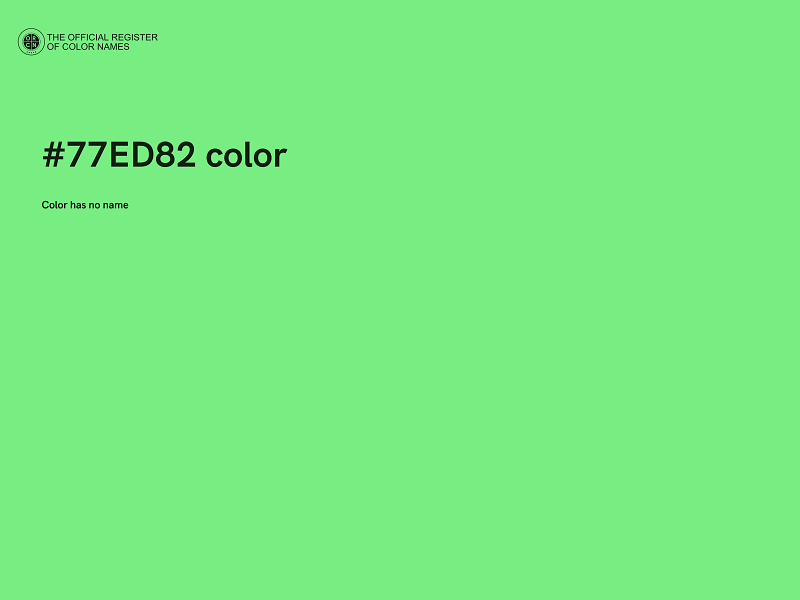 #77ED82 color image