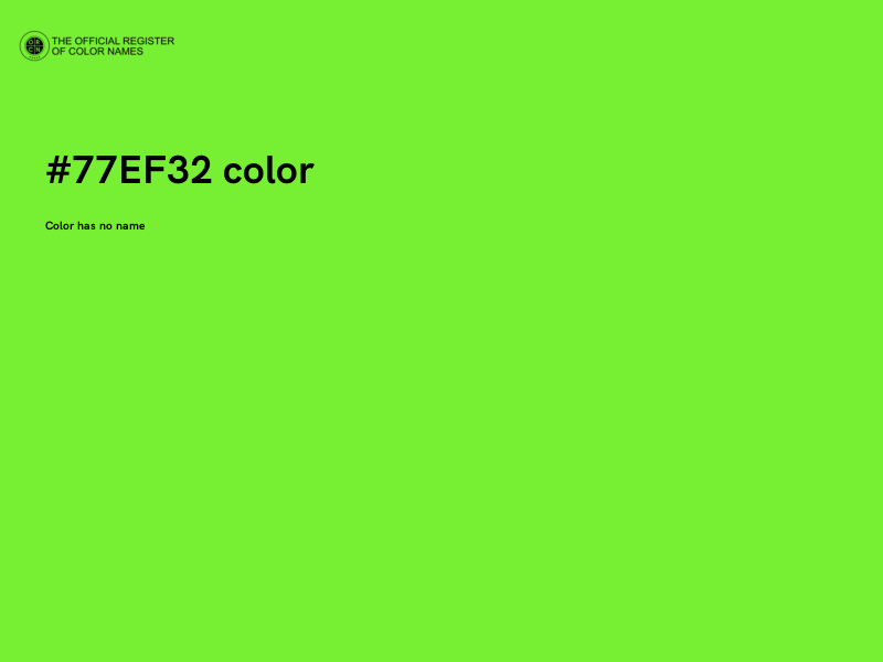 #77EF32 color image