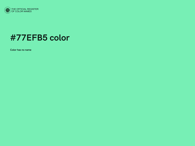#77EFB5 color image