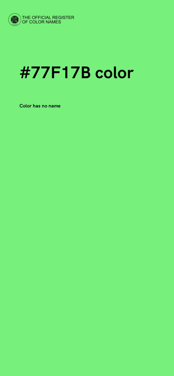 #77F17B color image