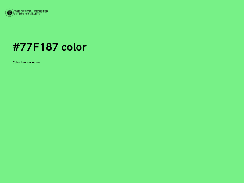 #77F187 color image