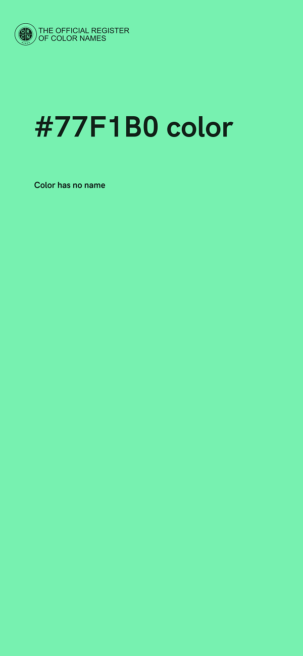 #77F1B0 color image