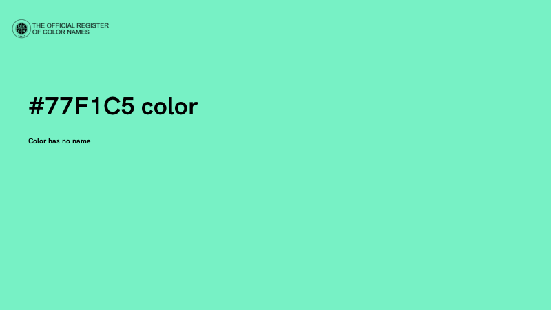 #77F1C5 color image