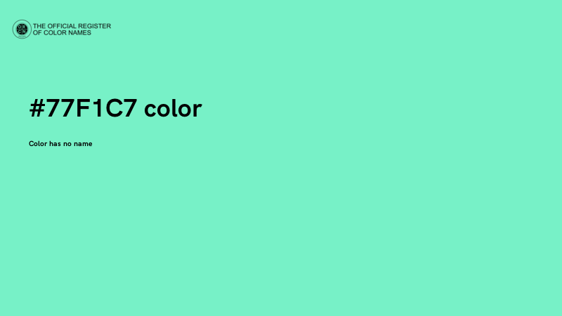 #77F1C7 color image