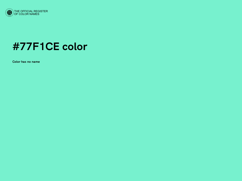#77F1CE color image