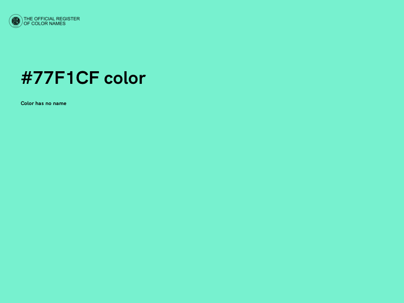 #77F1CF color image