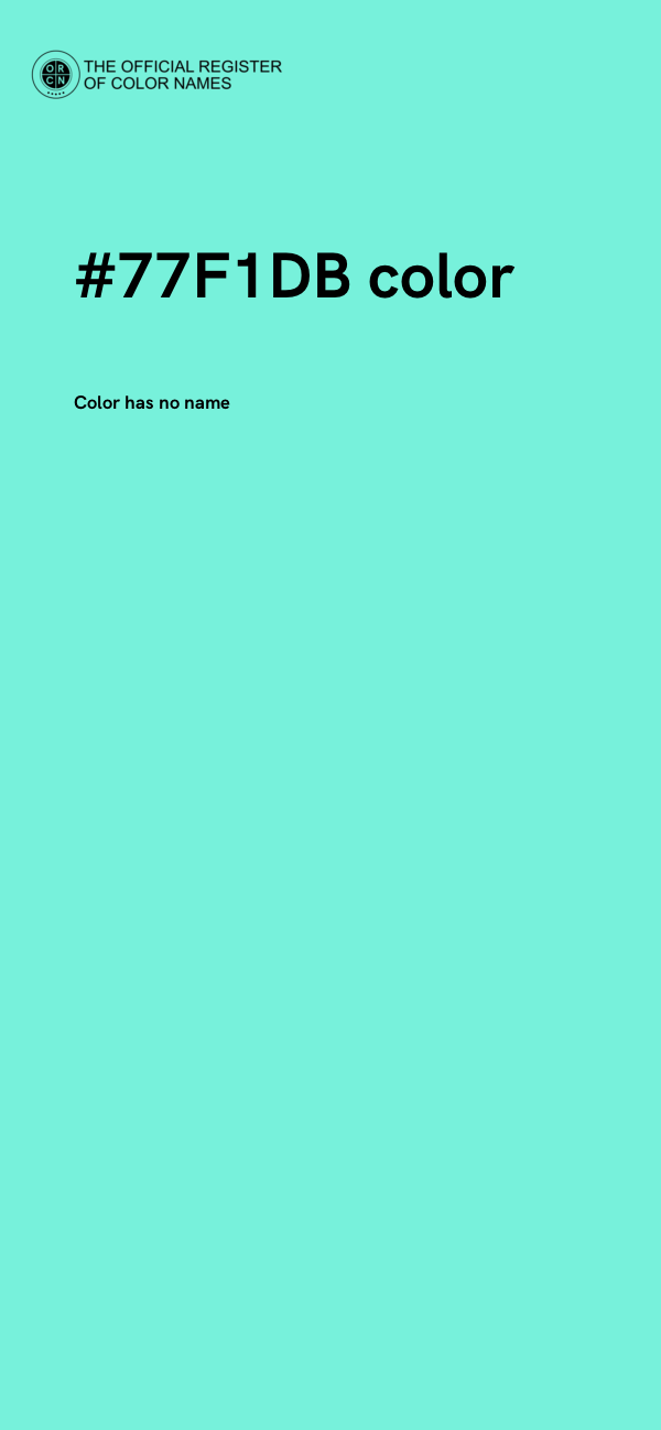 #77F1DB color image