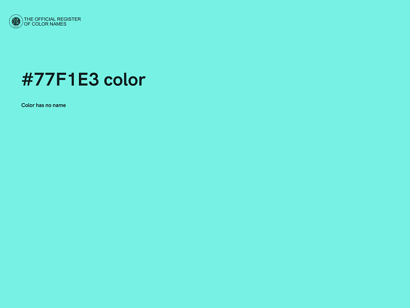 #77F1E3 color image