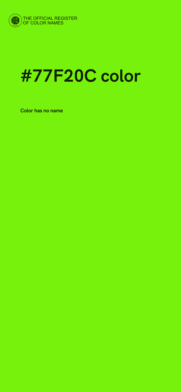 #77F20C color image