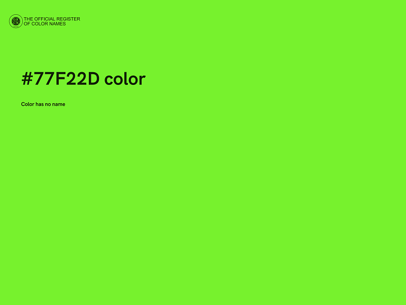 #77F22D color image