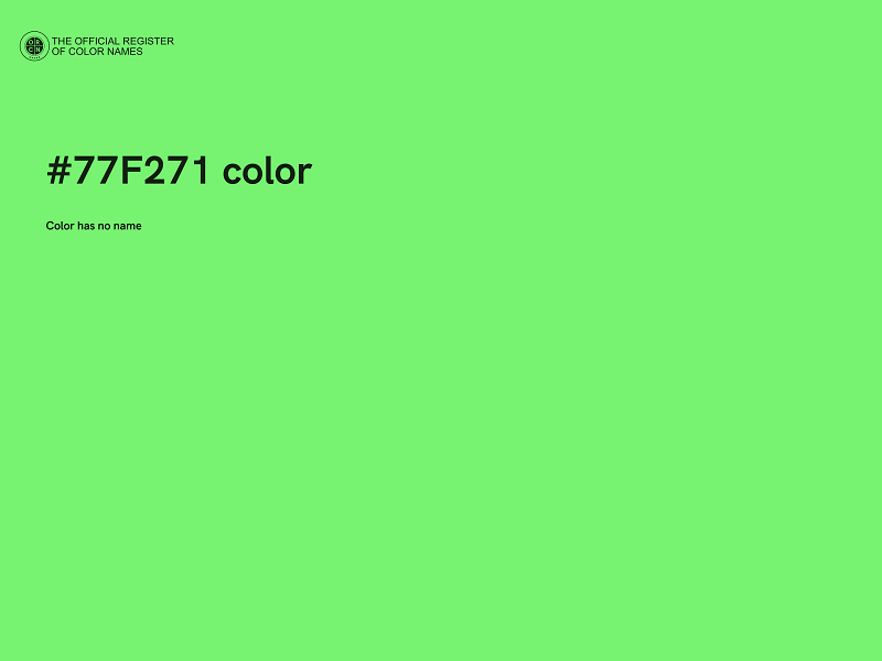 #77F271 color image