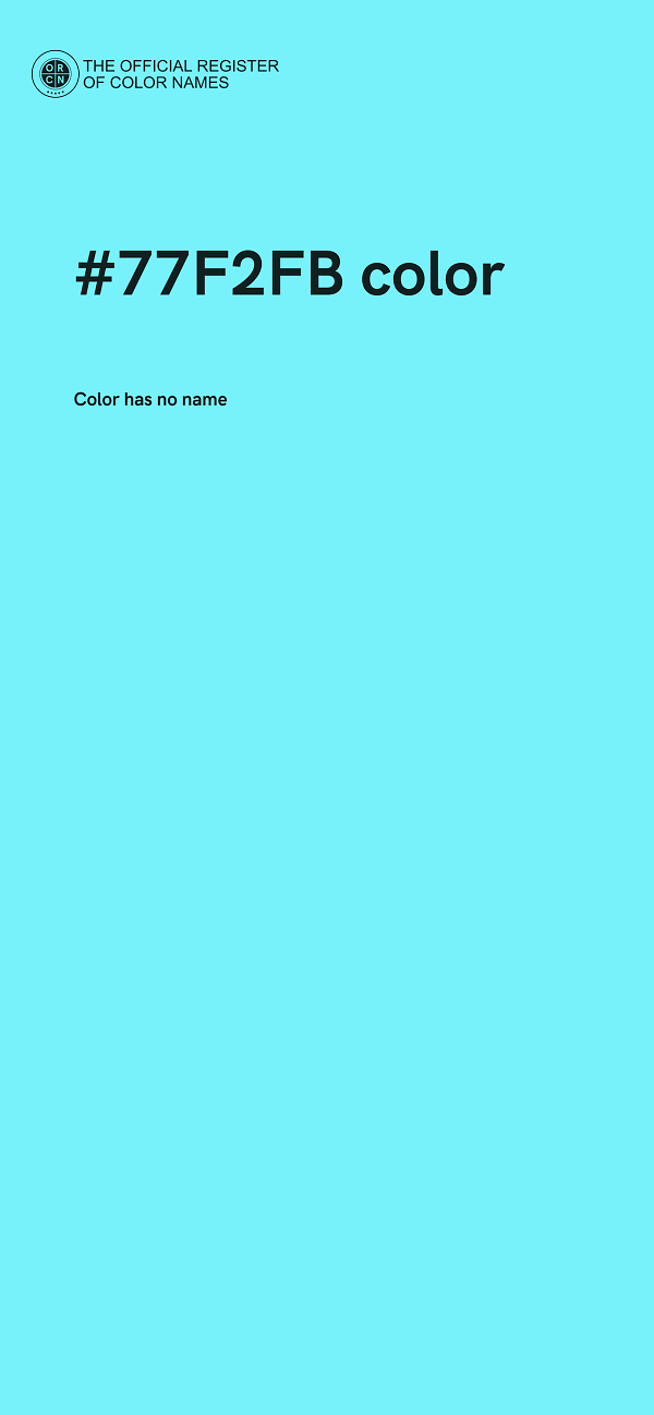 #77F2FB color image