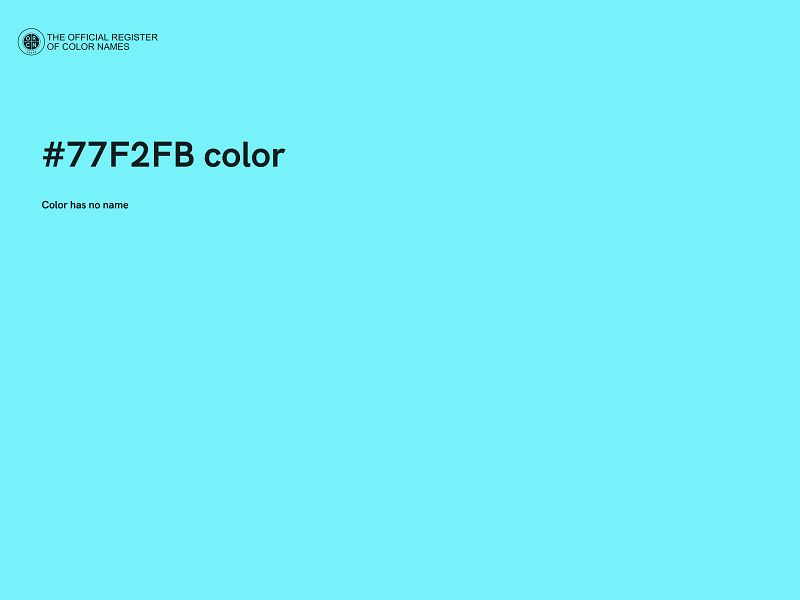 #77F2FB color image