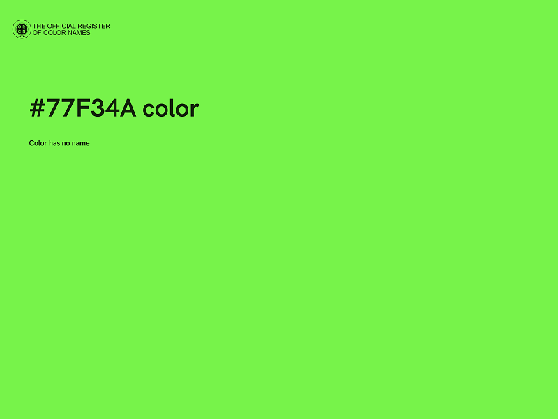 #77F34A color image