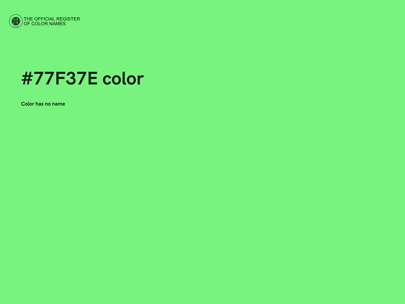 #77F37E color image