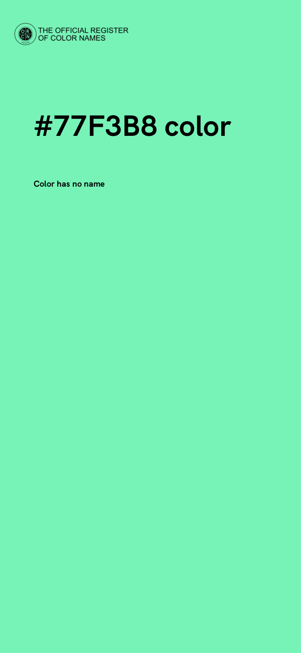 #77F3B8 color image