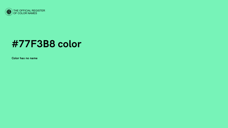 #77F3B8 color image