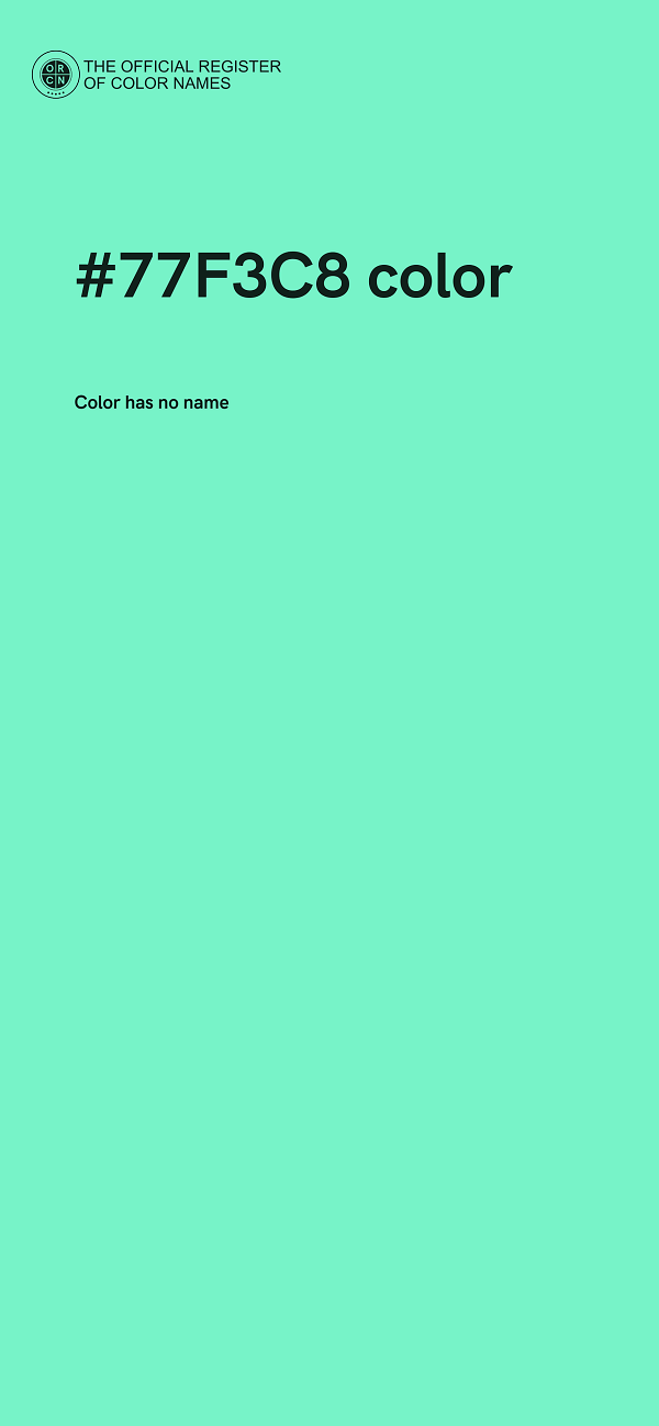 #77F3C8 color image