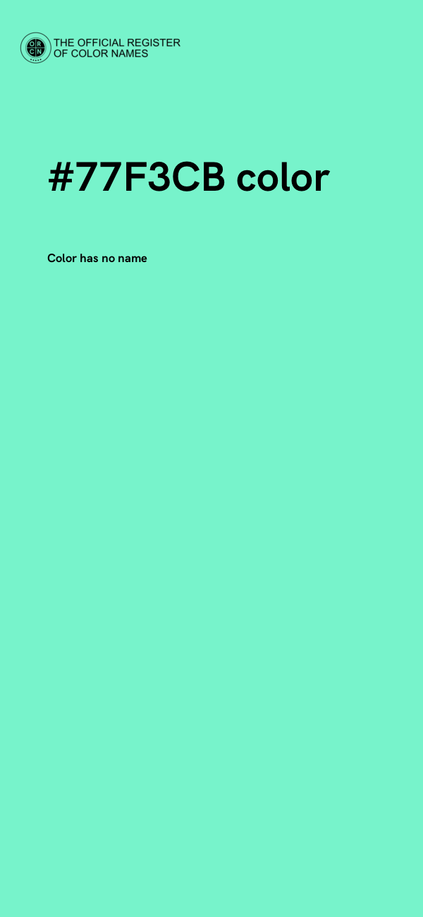 #77F3CB color image