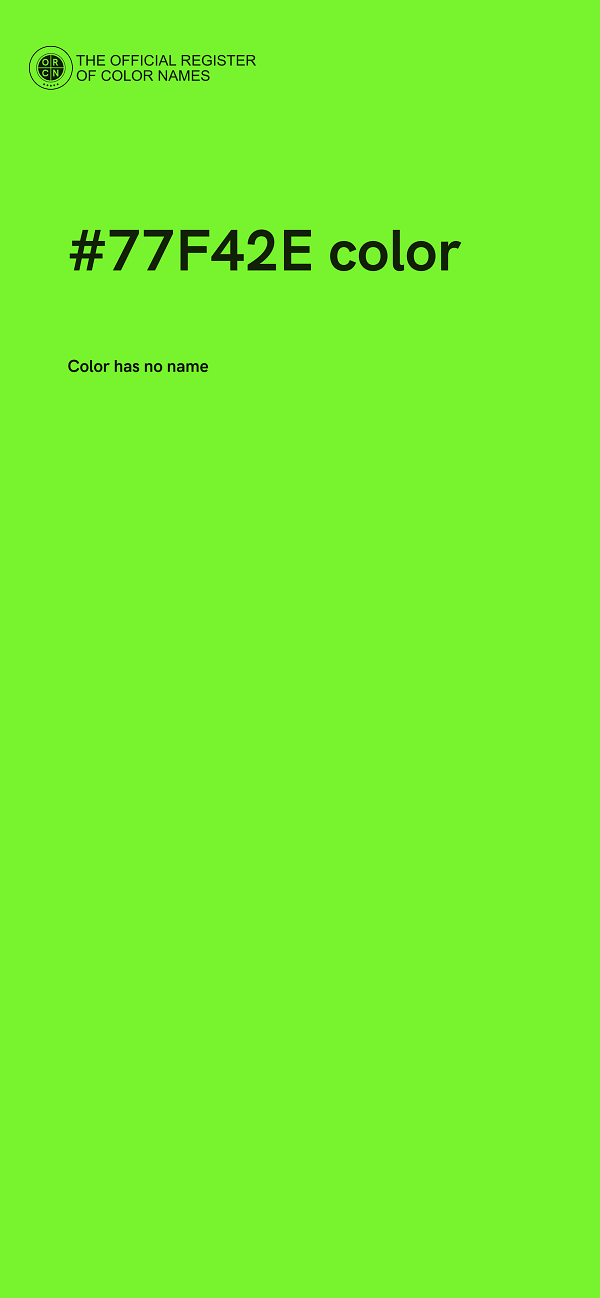 #77F42E color image