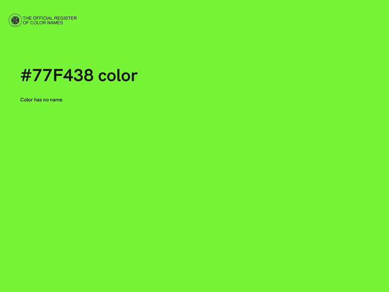 #77F438 color image