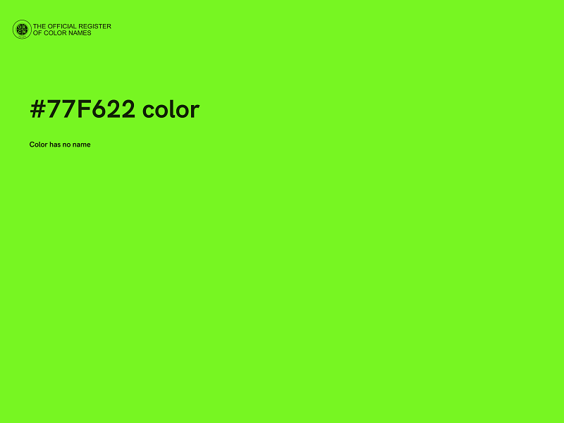 #77F622 color image