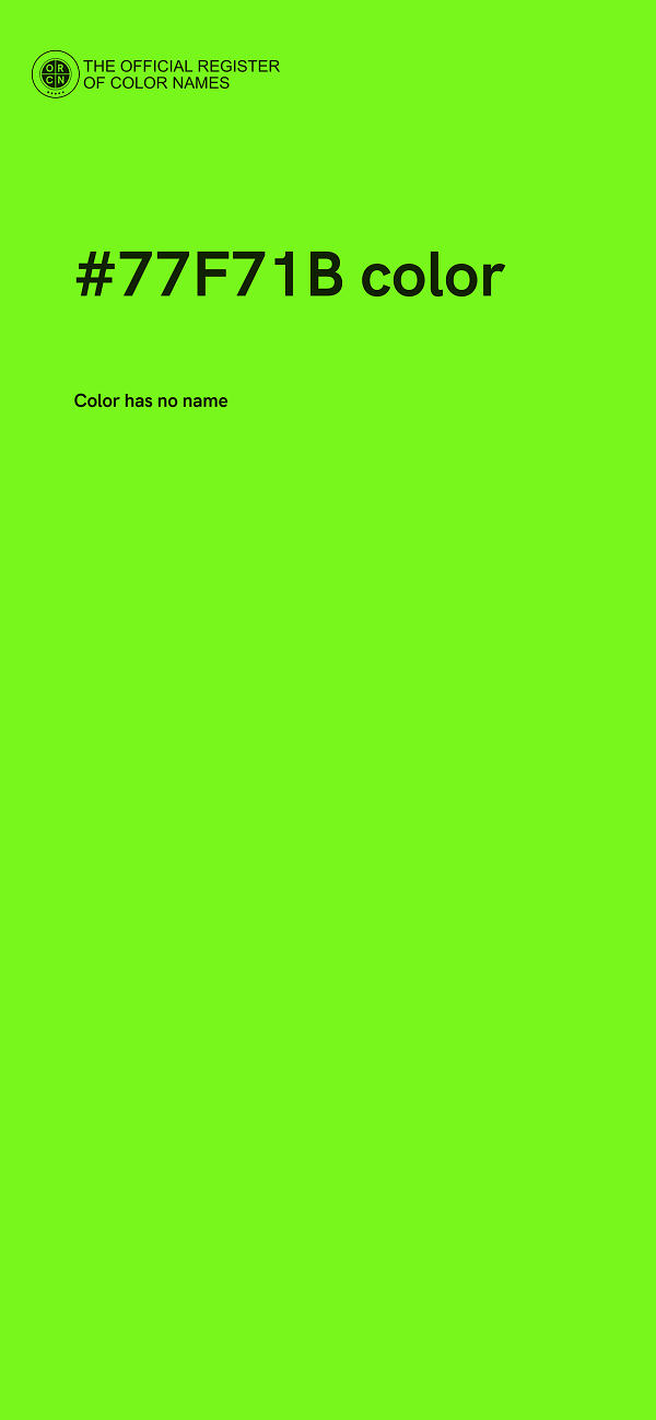 #77F71B color image