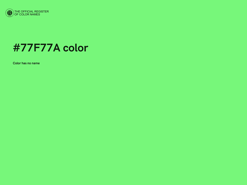 #77F77A color image