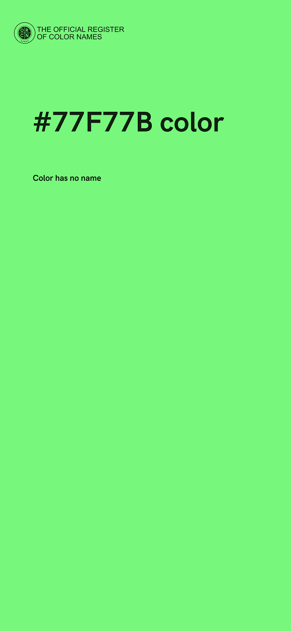 #77F77B color image