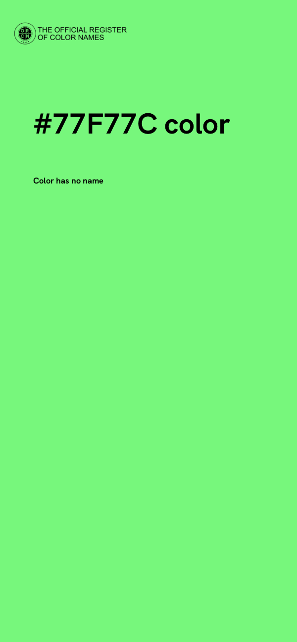 #77F77C color image