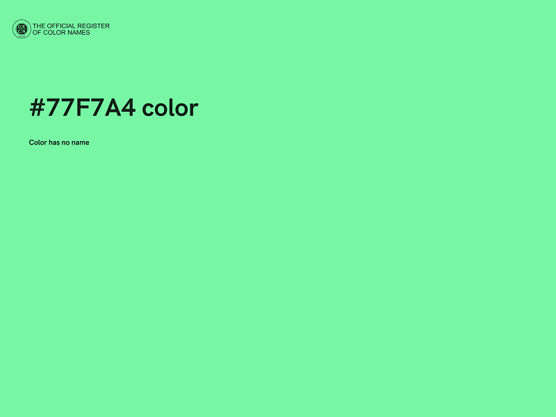 #77F7A4 color image