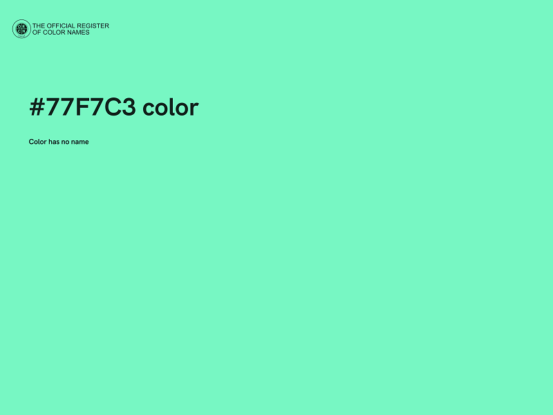 #77F7C3 color image