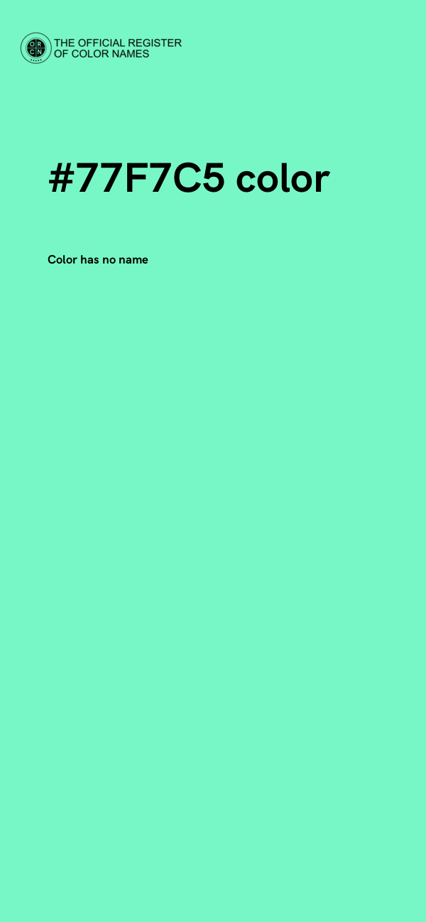 #77F7C5 color image
