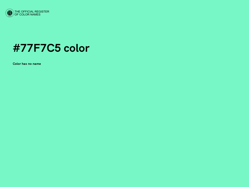 #77F7C5 color image