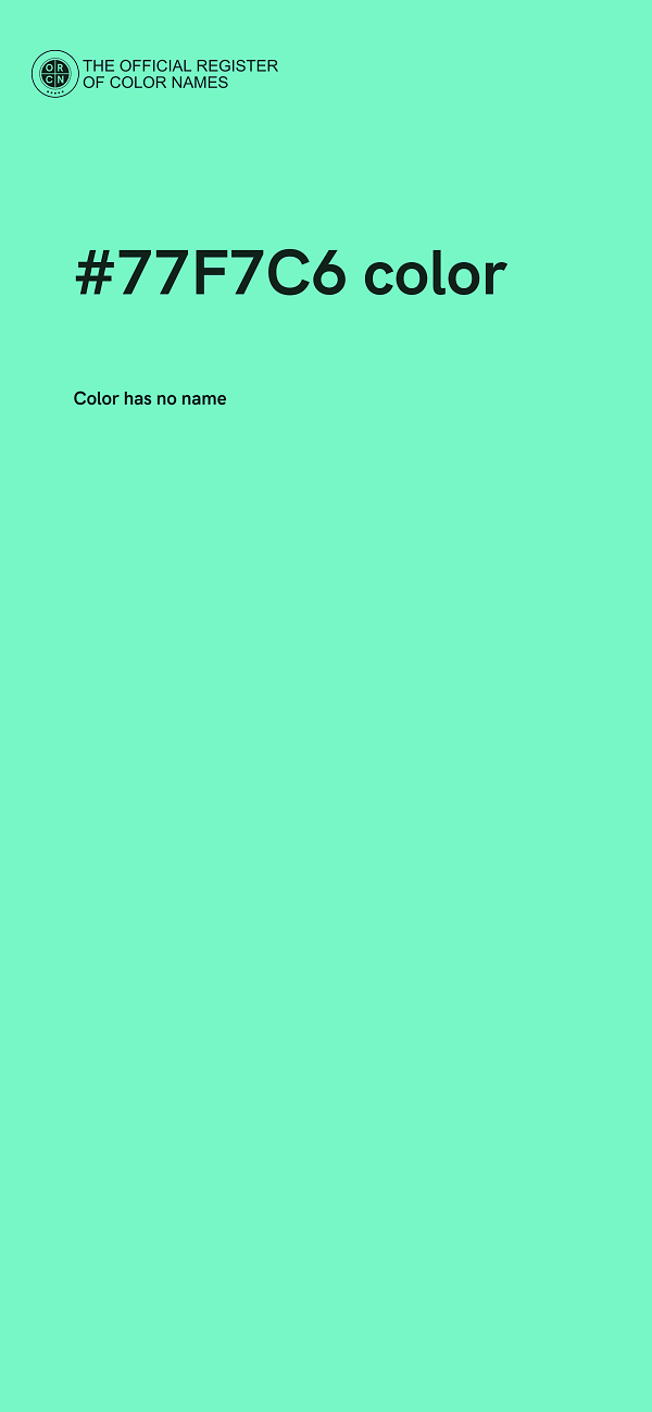 #77F7C6 color image