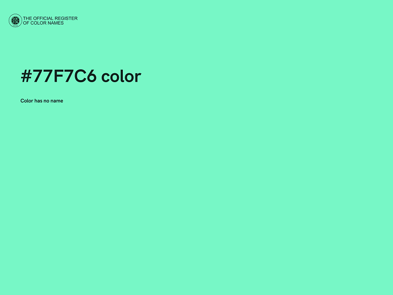 #77F7C6 color image